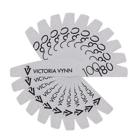 Pilnik do paznokci półksiężyc 100/180 pakowany po 10szt VICTORIA VYNN