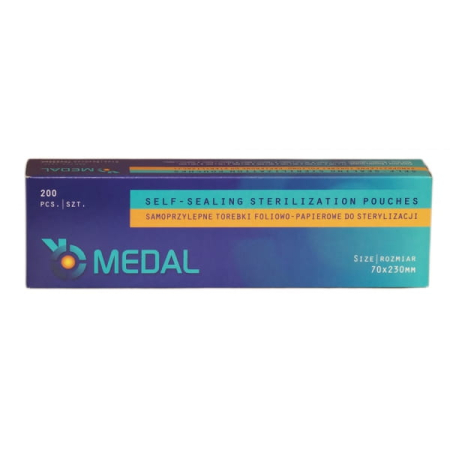Torebki do sterylizacji w autoklawie 70mm x 230mm MEDAL