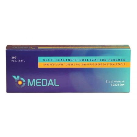 Torebki do sterylizacji w autoklawie 90mm x 230mm MEDAL