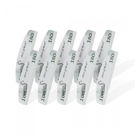 Mini polerka do paznokci 100/180 - 10 sztuk ABA GROUP