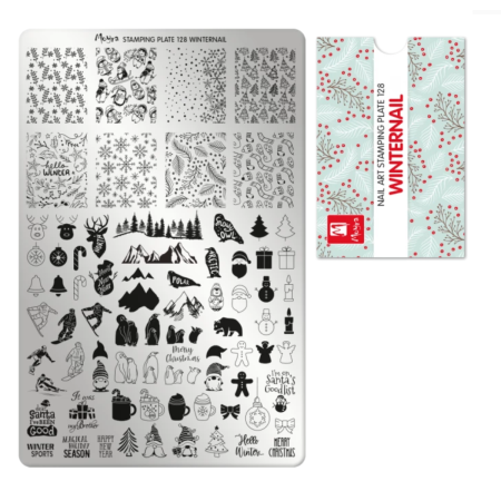 Płytka / blaszka do stempli 128 Winternail MOYRA