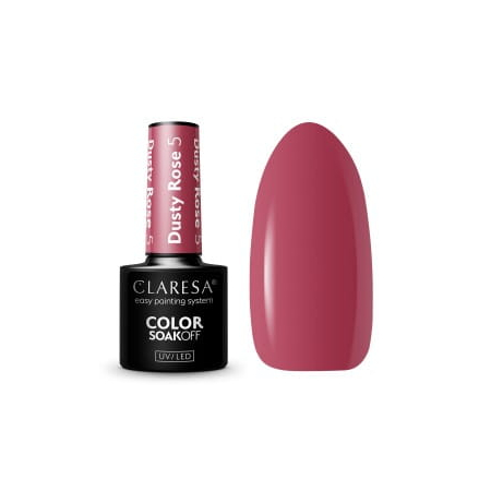 Lakier hybrydowy DUSTY ROSE 5 / 5g (107) CLARESA