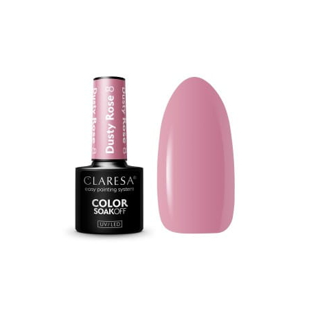 Lakier hybrydowy DUSTY ROSE 8 / 5g (110) CLARESA