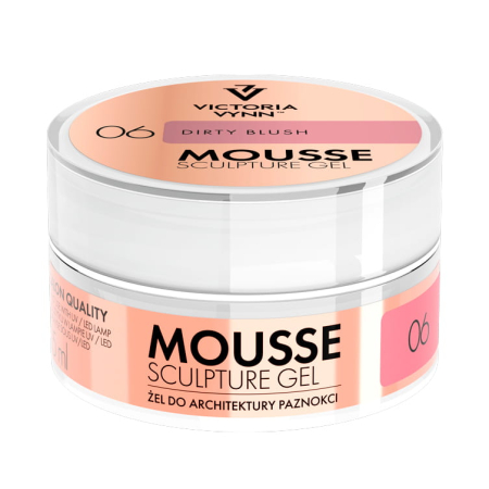 Żel budujący no.06 z tiksotropią o konsystencji MOUSSE SCULPTURE GEL Dirty Blush 15 ml Victoria Vynn