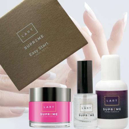 Zestaw SUPREME do manicure tytanowego FUCHSIA, idealny do domu LART