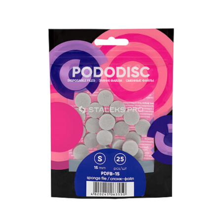 Nakładki / krążki / naklejki wymienne na gąbce PODODISC S / 25 sztuk STALEKS