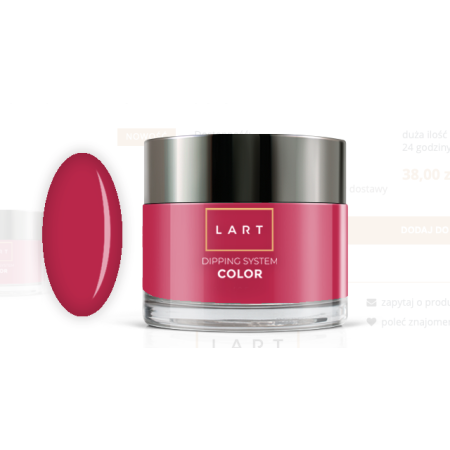 DIP Puder kolorowy VIVA MAGNETA no. 326 manicure tytanowy 14g LART