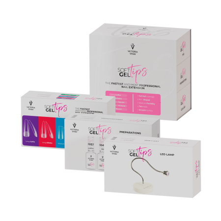 ZESTAW Soft Gel Tips Set Medium Almond VICTORIA VYNN