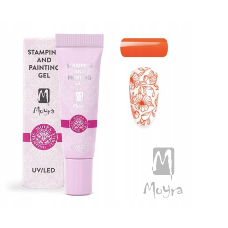 Żel do stempli i zdobień 11 VIVID ORANGE 7g MOYRA