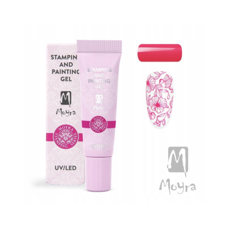 Żel do stempli i zdobień 13 VIVID PINK 7g MOYRA