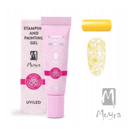 Żel do stempli i zdobień 10 Yellow 7g MOYRA