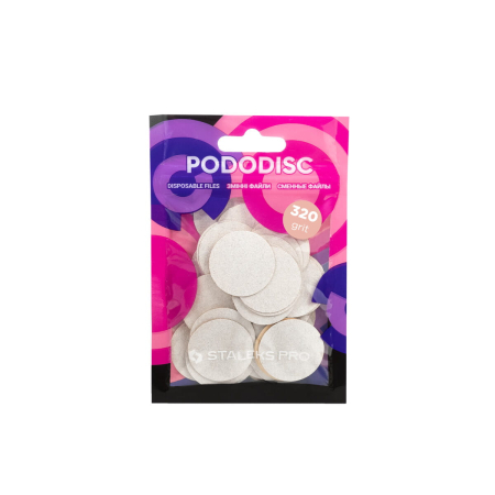Nakładki / krążki / naklejki wymienne PODODISC L #320 / 50 sztuk STALEKS