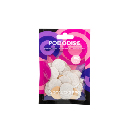 Nakładki / krążki / naklejki wymienne PODODISC M #180 / 50 sztuk STALEKS