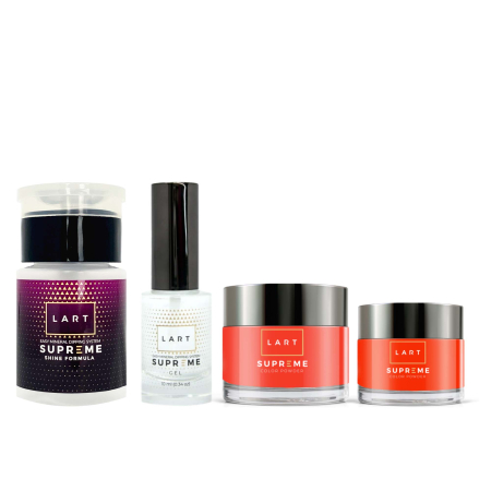 Zestaw do manicure tytanowego MINI czerwony, idealny do domu LART NOWY