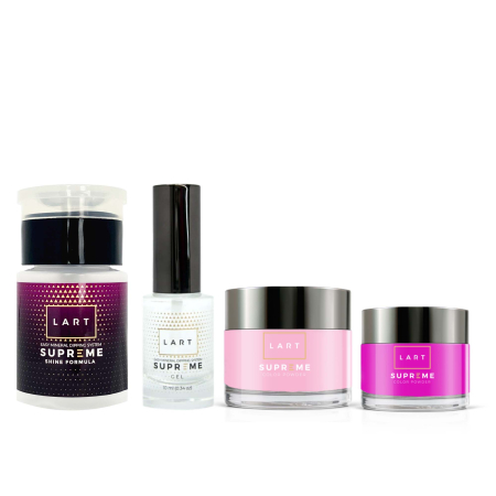 Zestaw do manicure tytanowego PINK różowy, idealny do domu LART