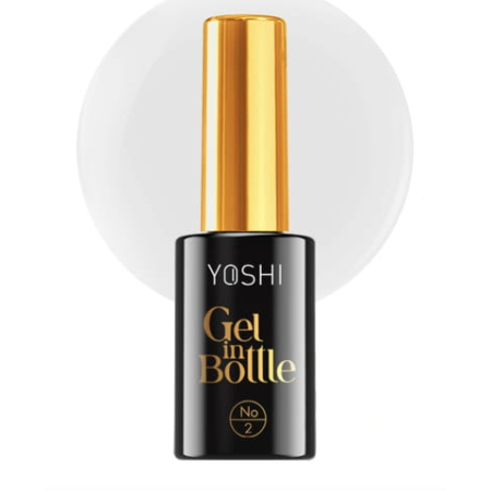 Żel w butelce w pędzelku (2) Gel in Bottle MLECZNO BIAŁY 10ml YOSHI