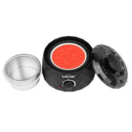 Podgrzewacz do wosku twardego w puszce i miękkiego WOWAX, Diamond 120W czarny CLAVIER