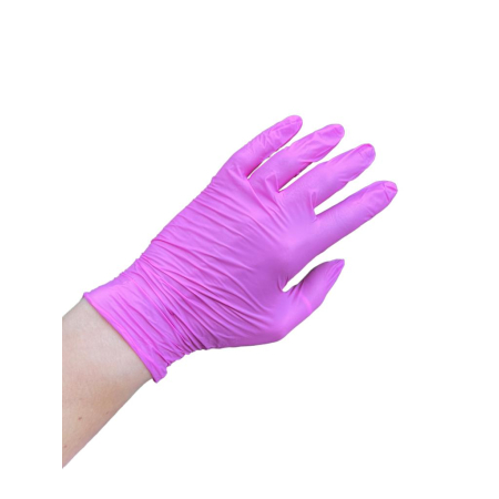 Rękawiczki nitrylowe bezpudrowe XS PINK / ZARYS