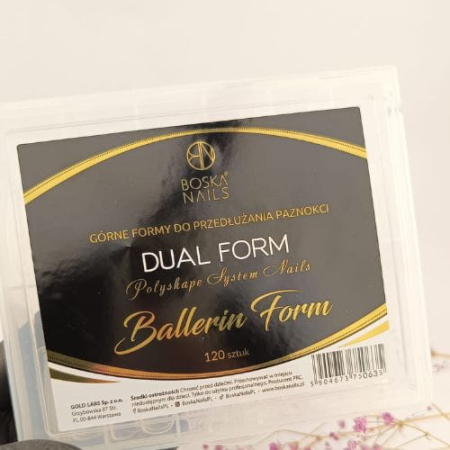 Górne formy BALLERIN / DUAL FORM / 120 sztuk BOSKA NAILS