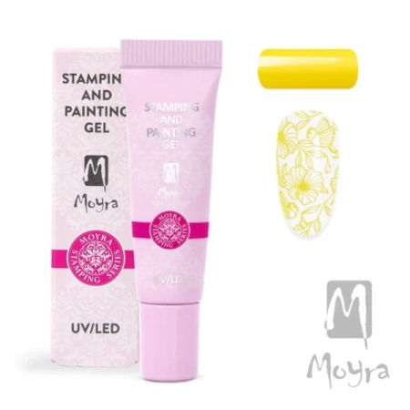 Żel do stempli i zdobień 02 Yellow 7g MOYRA