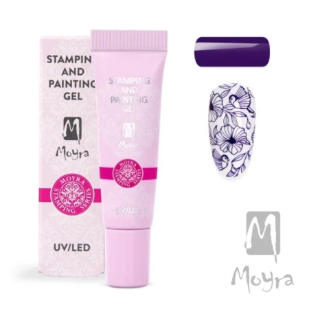 Żel do stempli i zdobień 05 Purple 7g MOYRA