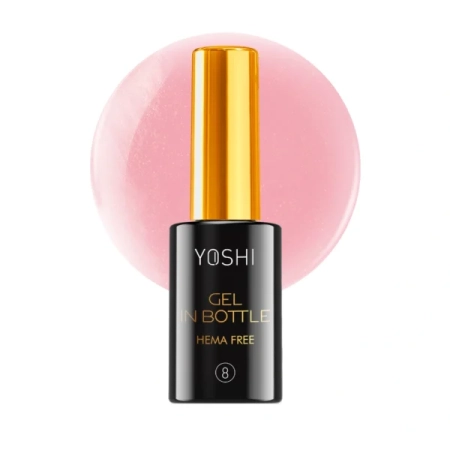 Żel w butelce w pędzelku (8) Gel in Bottle RÓŻOWY 10ml YOSHI