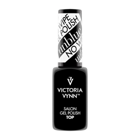 Top hybrydowy nie zmieniający koloru lakieru No Wipe Unblue 8 ml VICTORIA VYNN