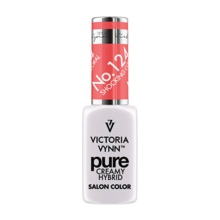 PURE lakier hybrydowy Shocking Coral 8 ml (124) Victoria Vynn