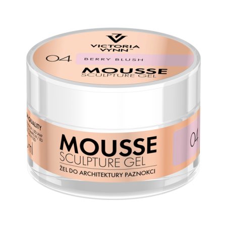 Żel budujący no.04 z tiksotropią o konsystencji MOUSSE SCULPTURE GEL Berry Blush 50 ml Victoria Vynn