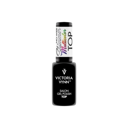 Top hybrydowy z brokatem No Wipe Shimmer Multicolor VICTORIA VYNN